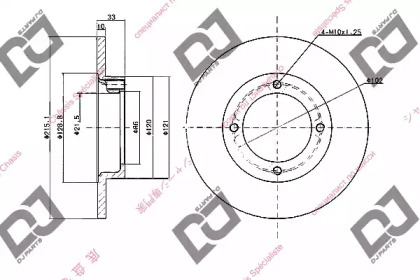 Тормозной диск DJ PARTS BD2045